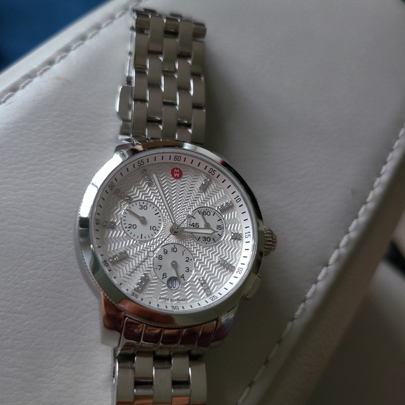 Michele Uptown Diamond dial ladies watch